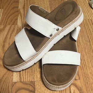 White Sandals Time and Tru